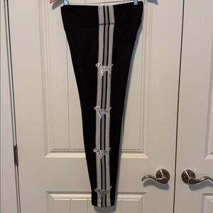 Rare! Victoria's Secret PINK Cozy Sequin Dog Bling Leggings Sz M